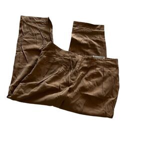 Chicos Brown Skimmer Trouser Pants Ultimate Fit Size 2 12 New